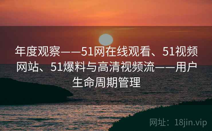 年度观察——51网在线观看、51视频网站、51爆料与高清视频流——用户生命周期管理